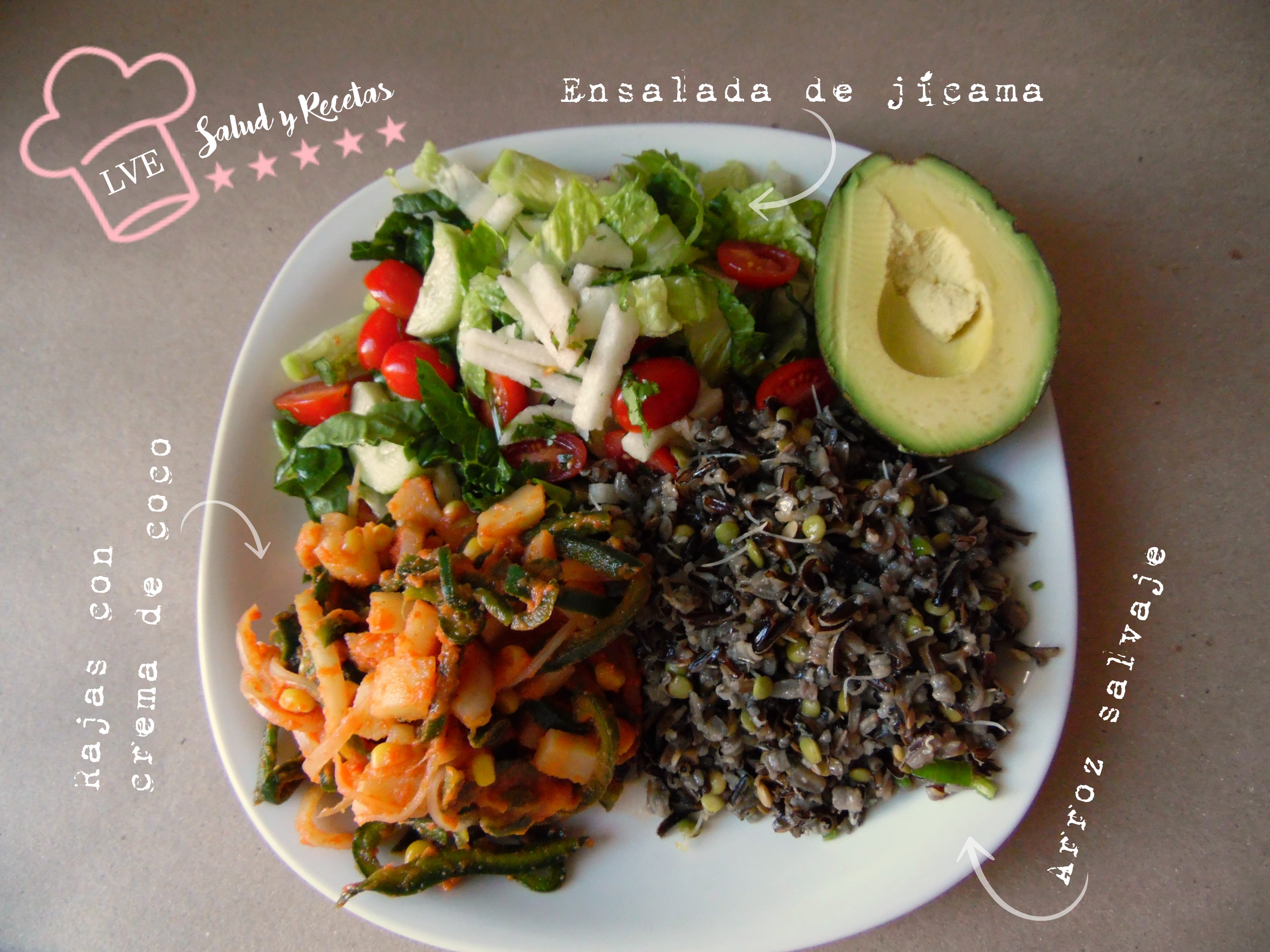 Rajas poblanas con crema de coco - LVE Salud y Recetas